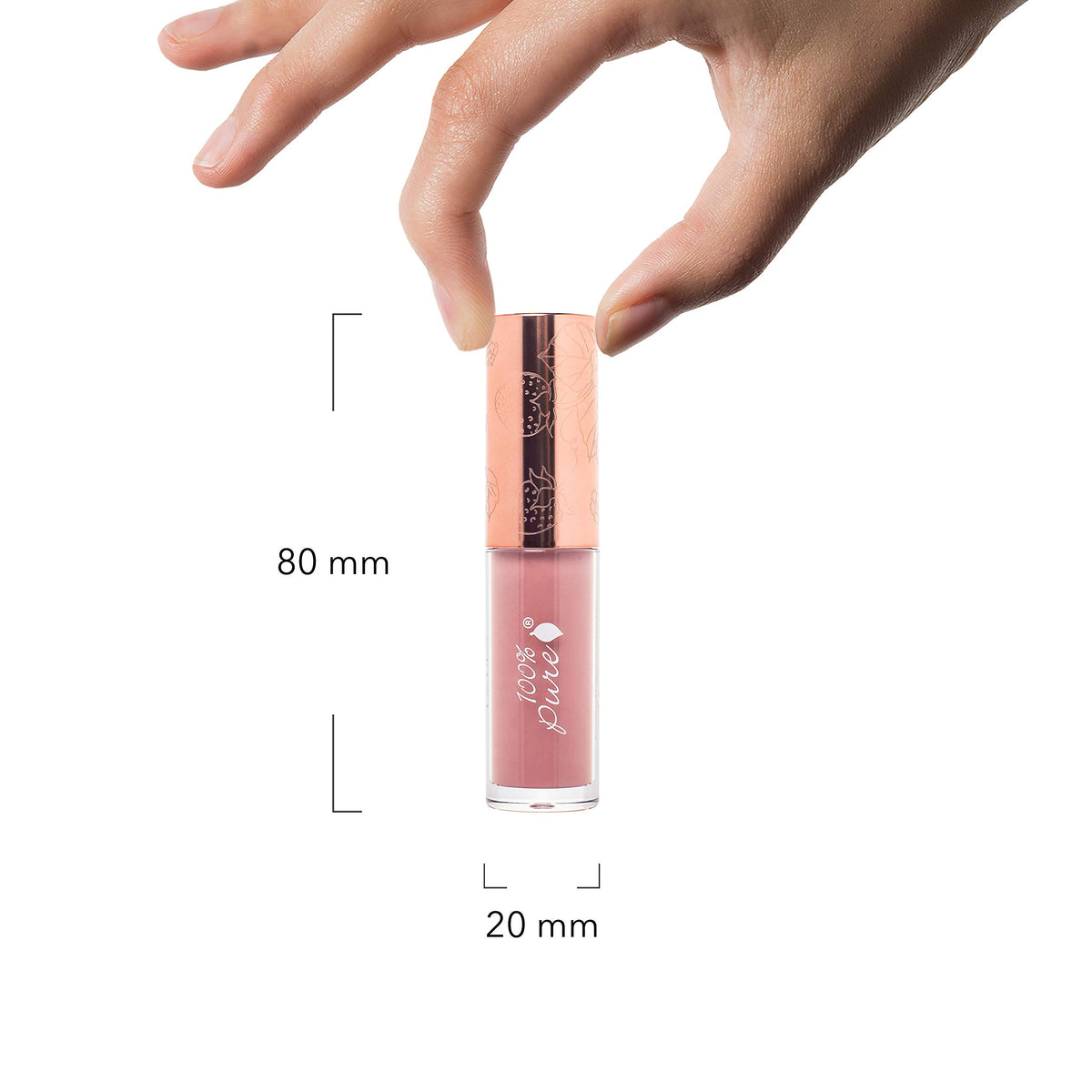 100% PURE Lip Gloss fruit-pigmented pigments from natural fruits for glow.
