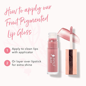 100% PURE Lip Gloss sheer to semi-sheer color for natural enhancement.