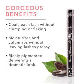 100% PURE Maracuja mascara wand coats lashes smoothly without clumps