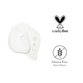 Wet skin shows the hydrating gel removing impurities without stripping moisture.