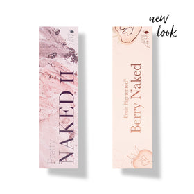Swatches of 100% PURE Berry Naked Palette from nude to smoky tones for day-to-night looks