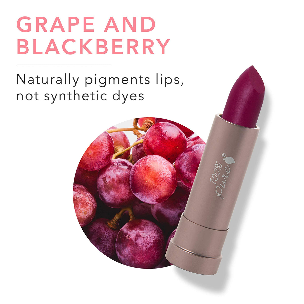 Close-up texture of the matte lipstick with lightweight finish