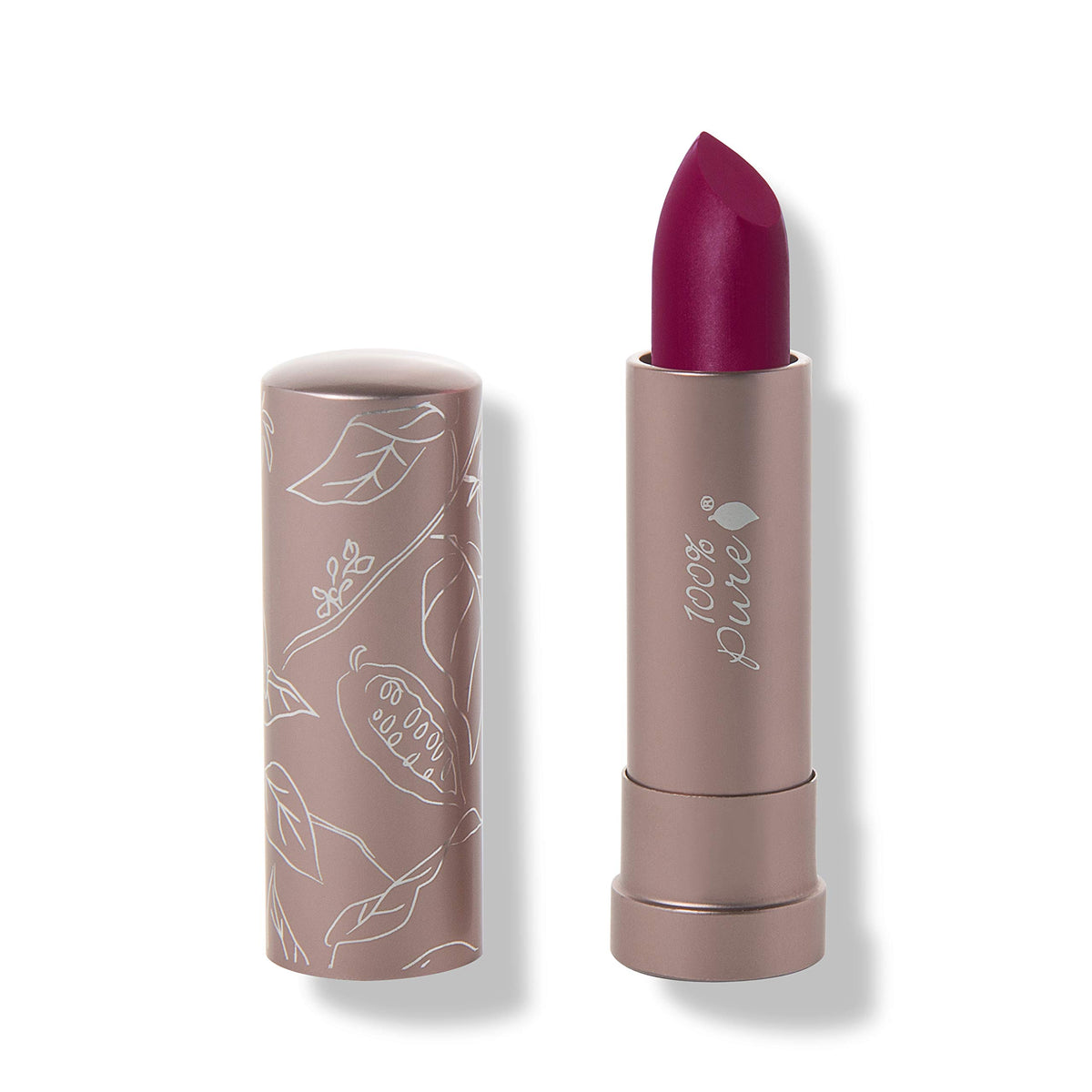 100% PURE Savanna swatch shows pink mauve cocoa color with hydration