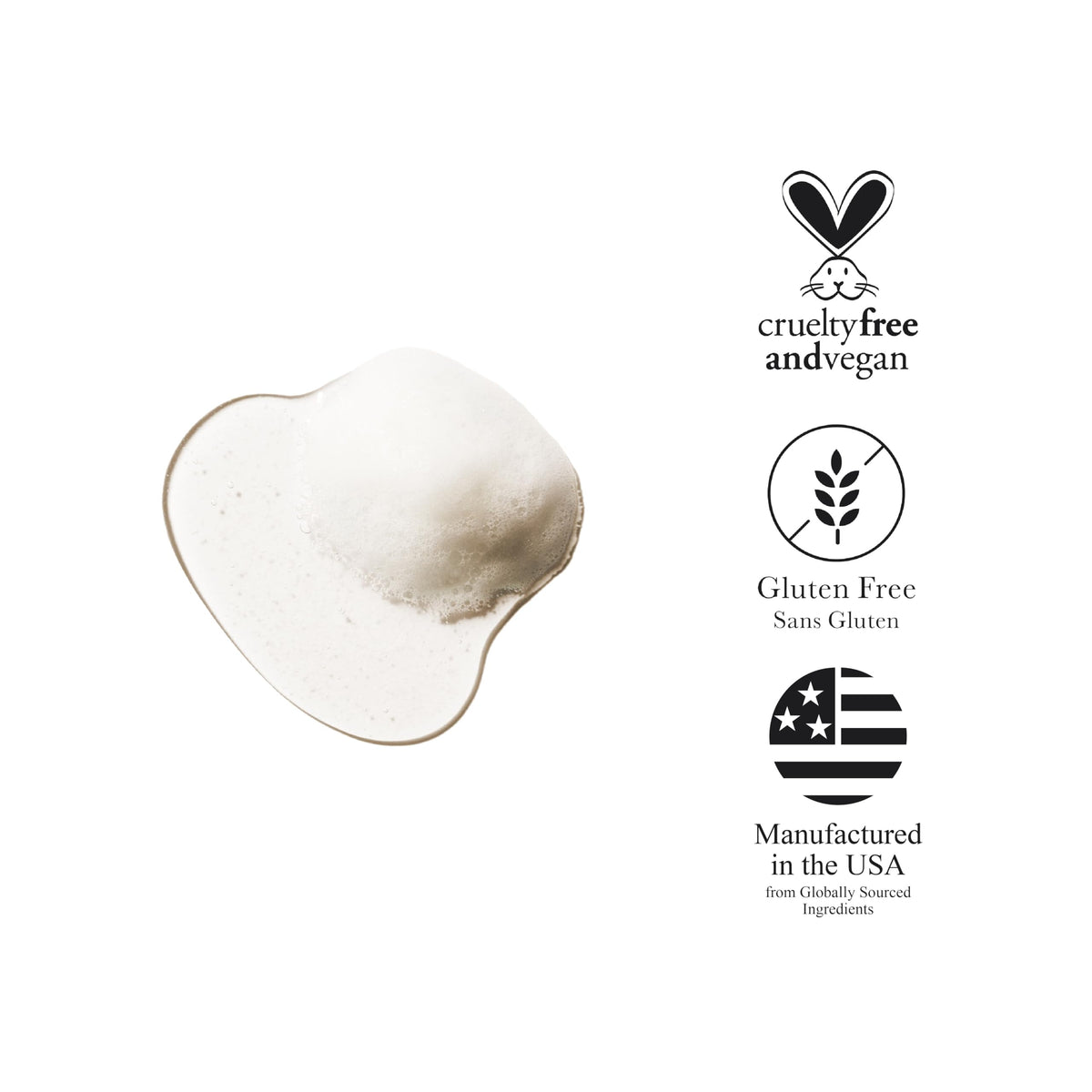 100% PURE Coconut Milk Restorative Shampoo foam close-up soothing hydration