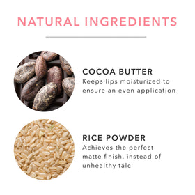 Detail image highlighting fruit-pigmented technology used in the lipstick