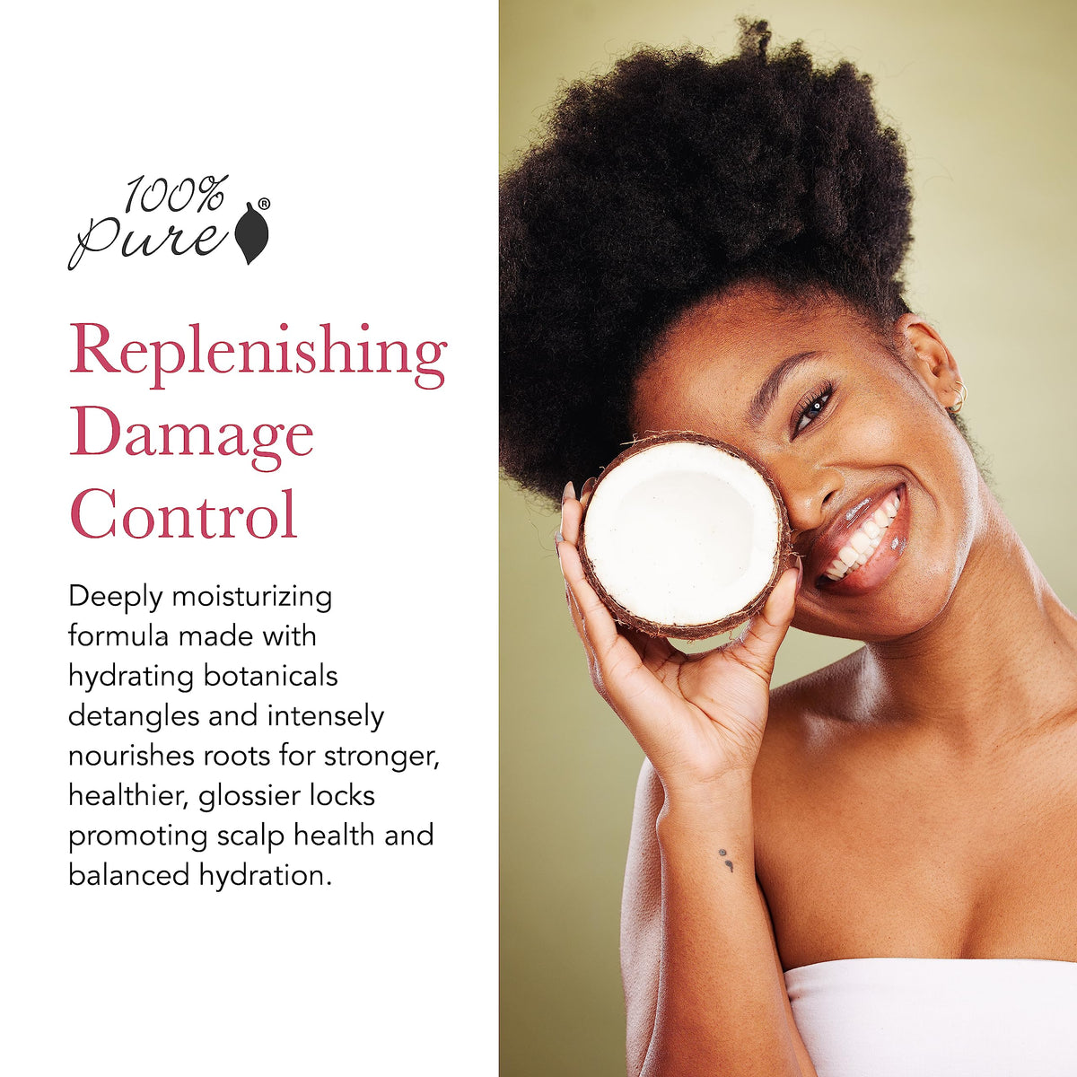 Label and ingredients highlight a natural, sulfate-free formula for gentle use.