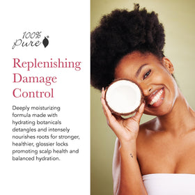 Label and ingredients highlight a natural, sulfate-free formula for gentle use.