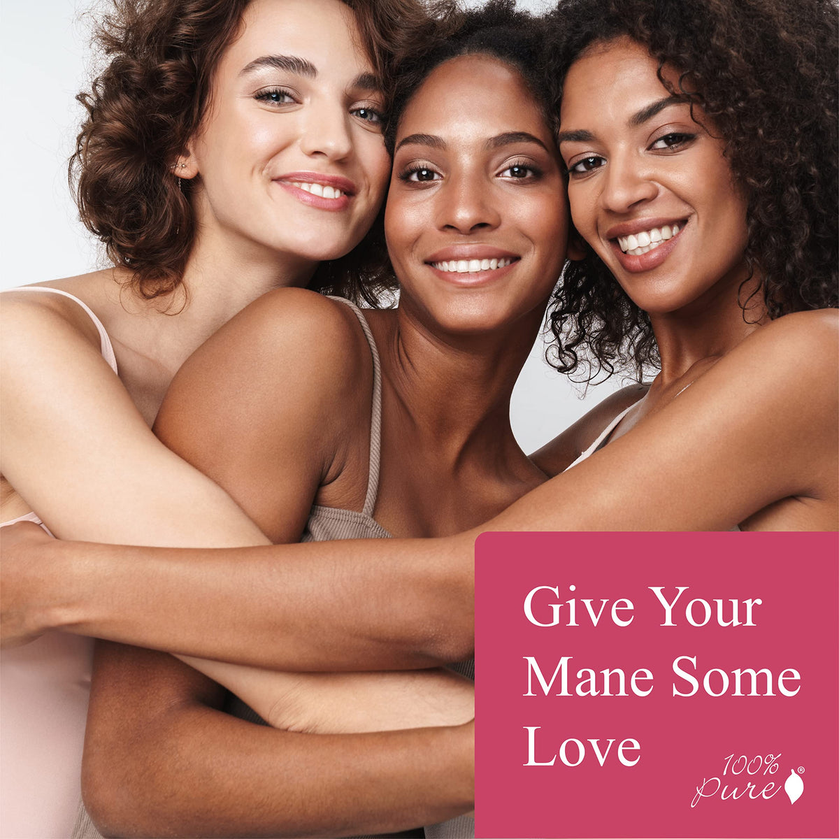 100% PURE Kelp & Mint conditioner on wet hair supports moisture