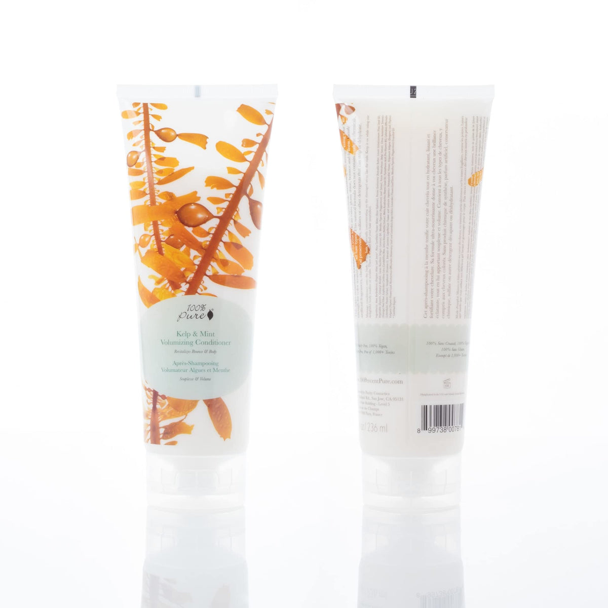 100% PURE Kelp & Mint conditioner post-rinse hair shine