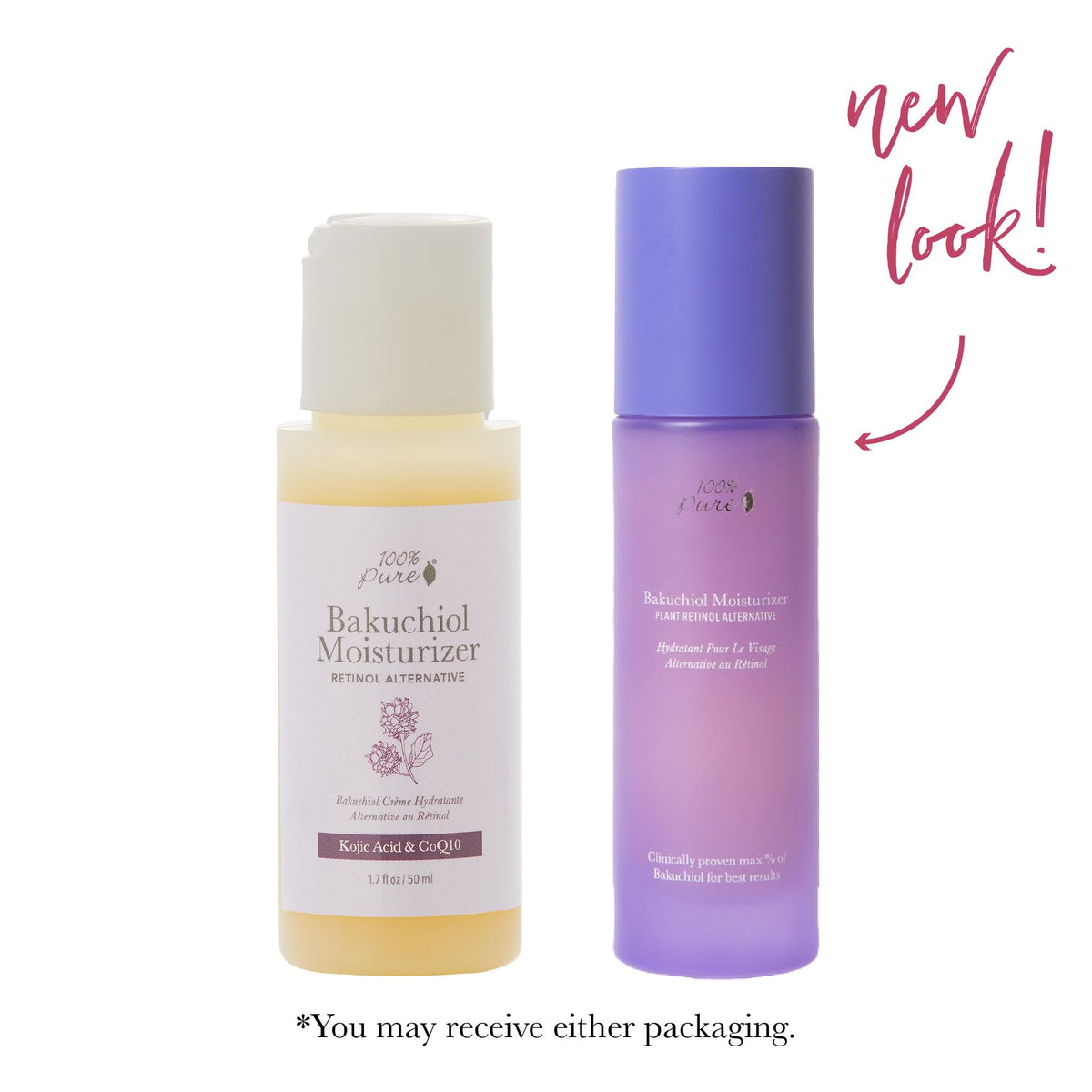 Kojic acid cue on the bottle suggesting brightening potential