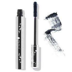 100% PURE Ultra Lengthening Mascara blueberry wand coats lashes for dramatic length.