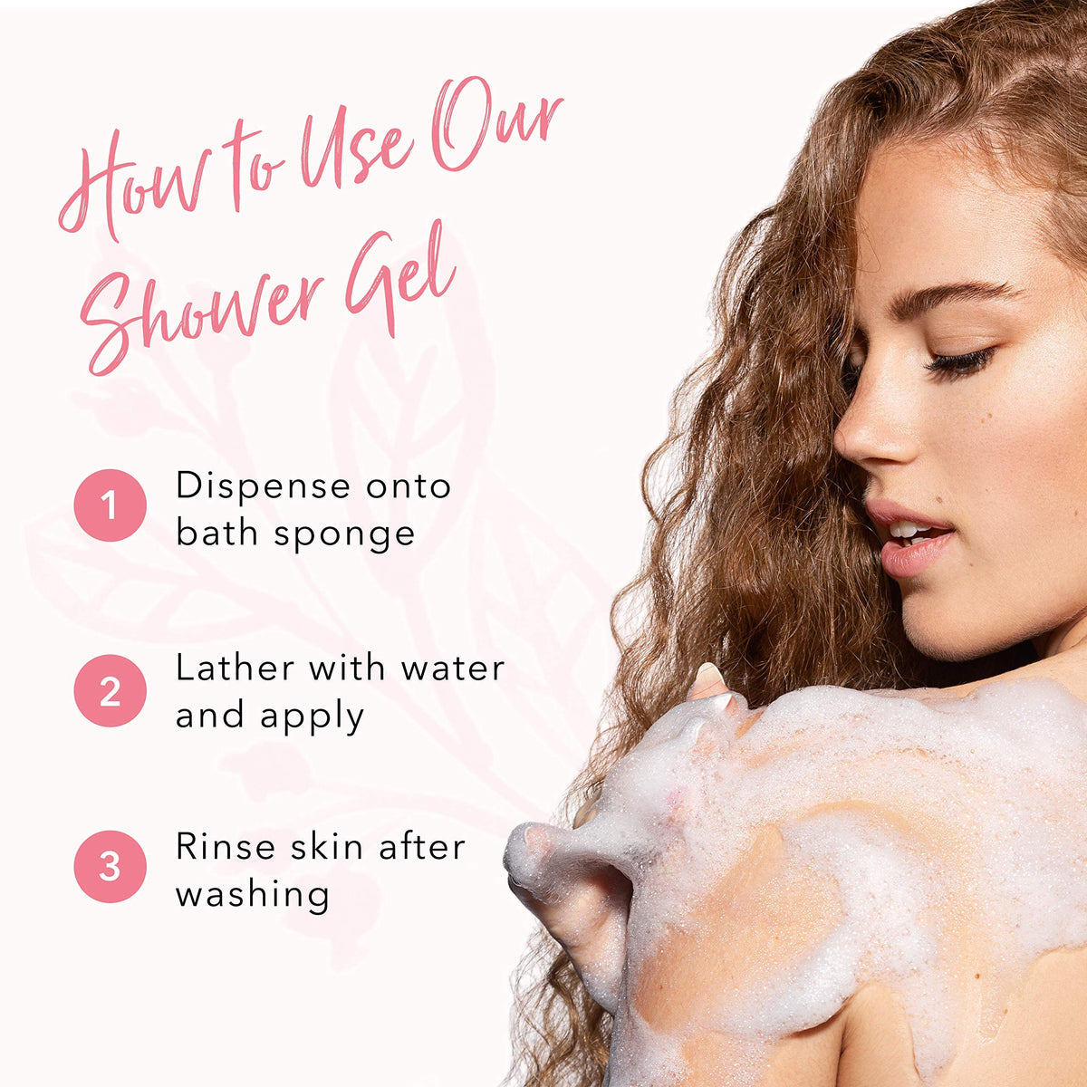 Natural ingredients from 100% PURE Vanilla Bean Shower Gel support a balanced skin feel.