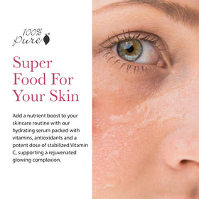 Close-up of serum dropper for precise application and even hydration.