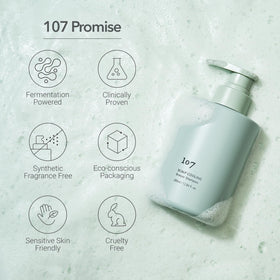 107 PCR recyclable container symbol on packaging.