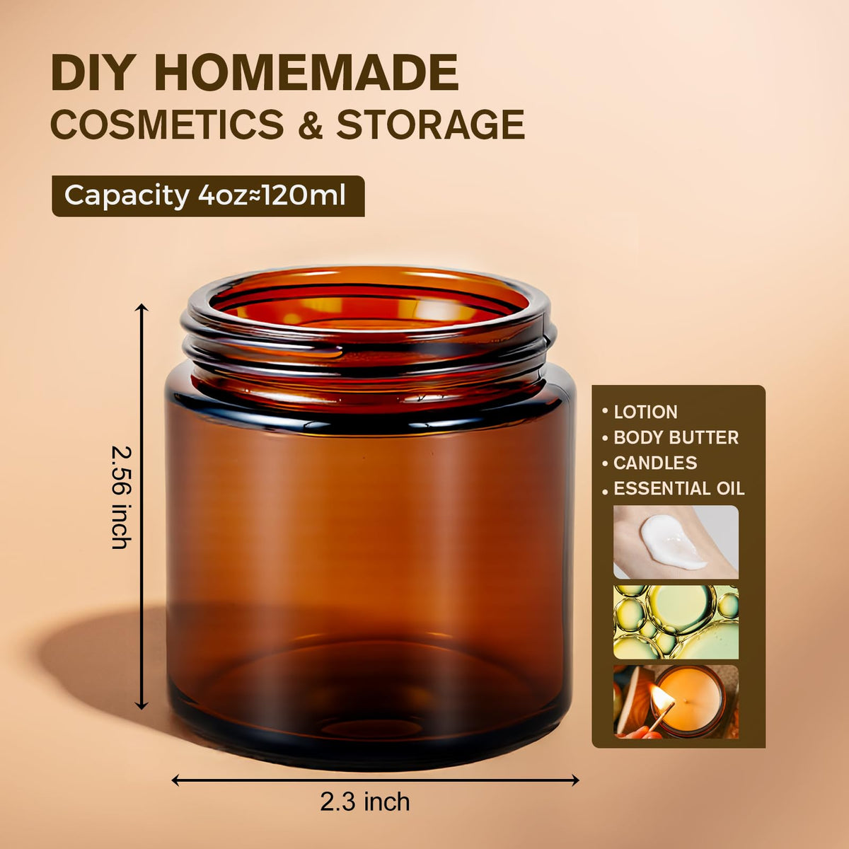 11 Hoa Kinh airtight 4oz jar ensures leak-proof storage for cosmetics and salves.