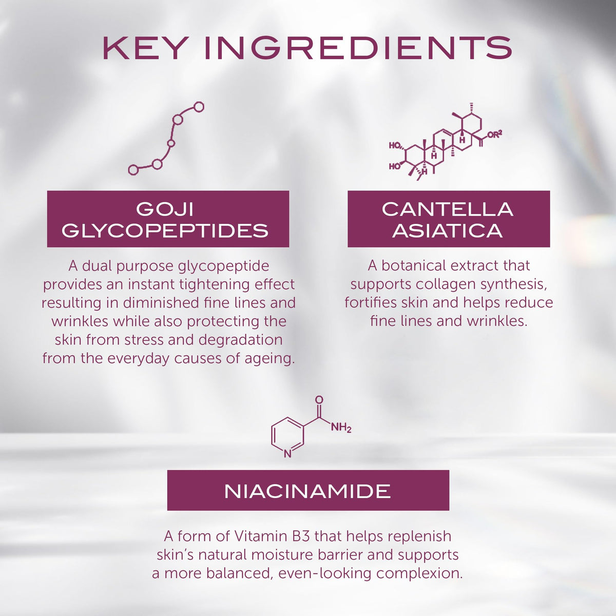 Lower section of Celestial Black Diamond mask supporting plumpness with collagen action