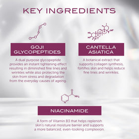 Lower section of Celestial Black Diamond mask supporting plumpness with collagen action