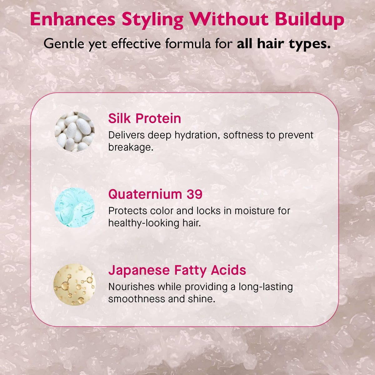 12 Benefits Leave-In Spray supports color-treated hair with moisture sealing