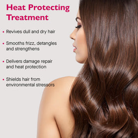12 Benefits Leave-In Spray smooths frizz and flyaways for a sleek look