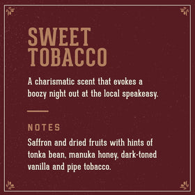 18.21 Man Made deodorant Sweet Tobacco scent profile captures saffron and vanilla notes.