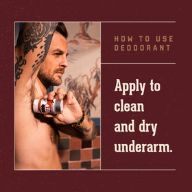 18.21 Man Made deodorant stick Sweet Tobacco ingredients highlight skin-friendly care.