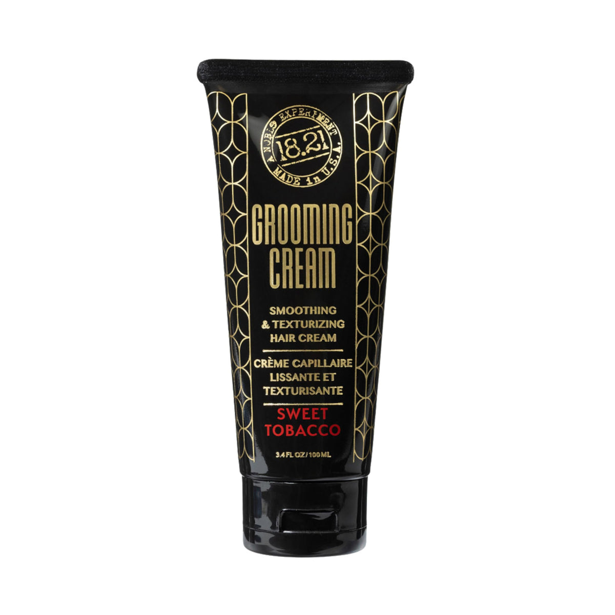 18.21 Man Made Grooming Cream smoothing for a polished natural finish.