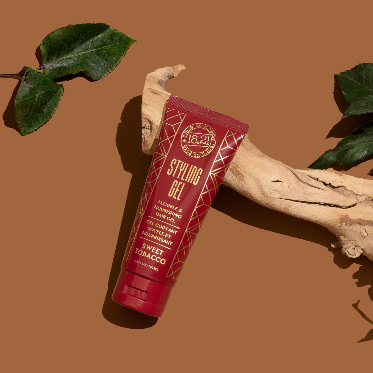 18.21 Man Made gel demonstrates frizz-control and smooth finish