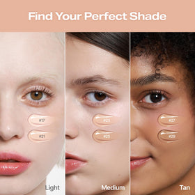 2aN Gleaming Tension Cushion Pact blemish blend shows buildable coverage options.