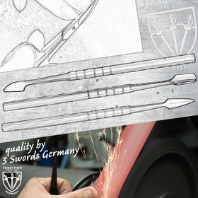3 Swords Germany beauty set in a sleek case, ideal gift for grooming enthusiasts.