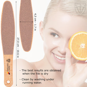 3 Swords Germany foot file smooth side for gentle exfoliation