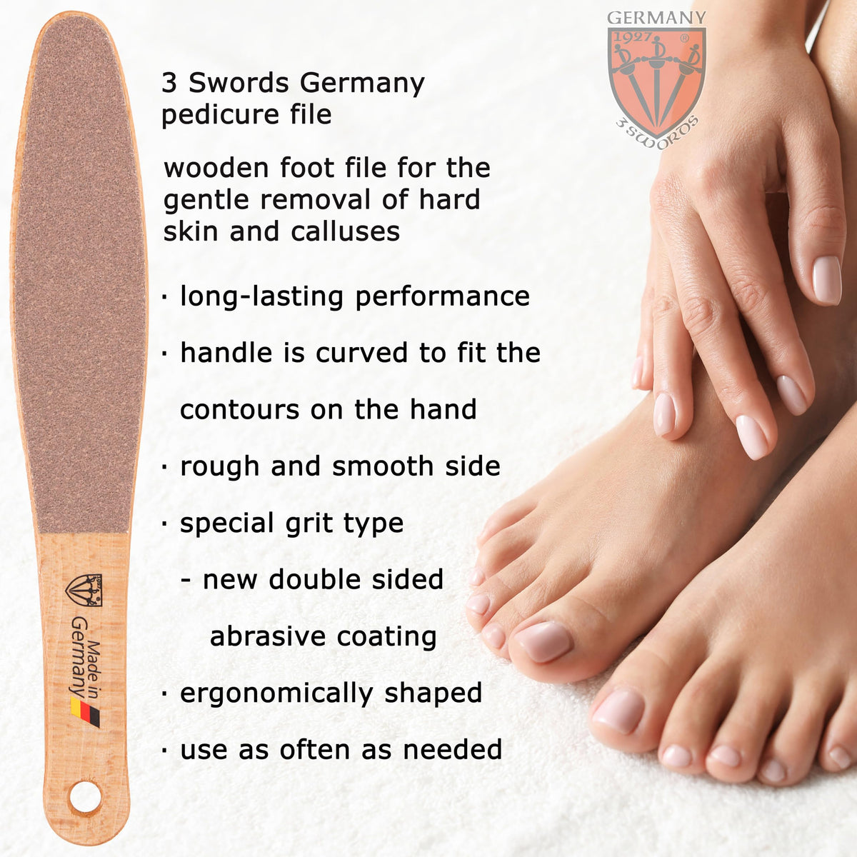 3 Swords Germany two-sided coating for smooth and rough skin