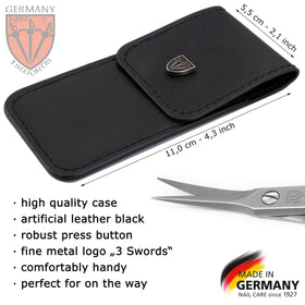 3 Swords Germany manicure pedicure scissors with case ideal for travel and storage