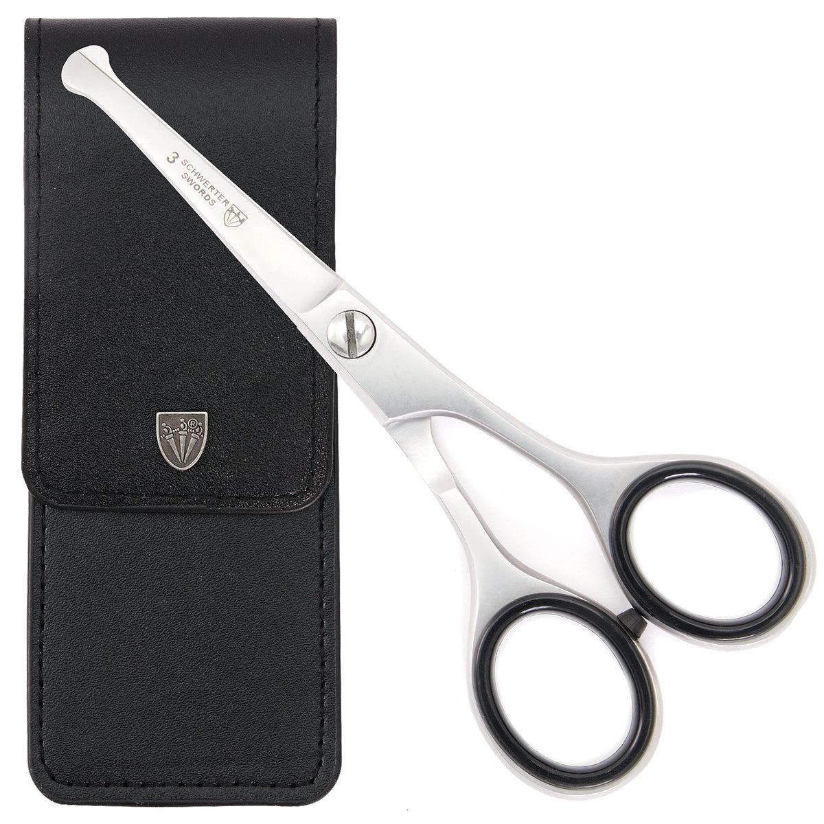 3 Swords Germany nose ear scissors with straight blade safely trim nose and ear hair