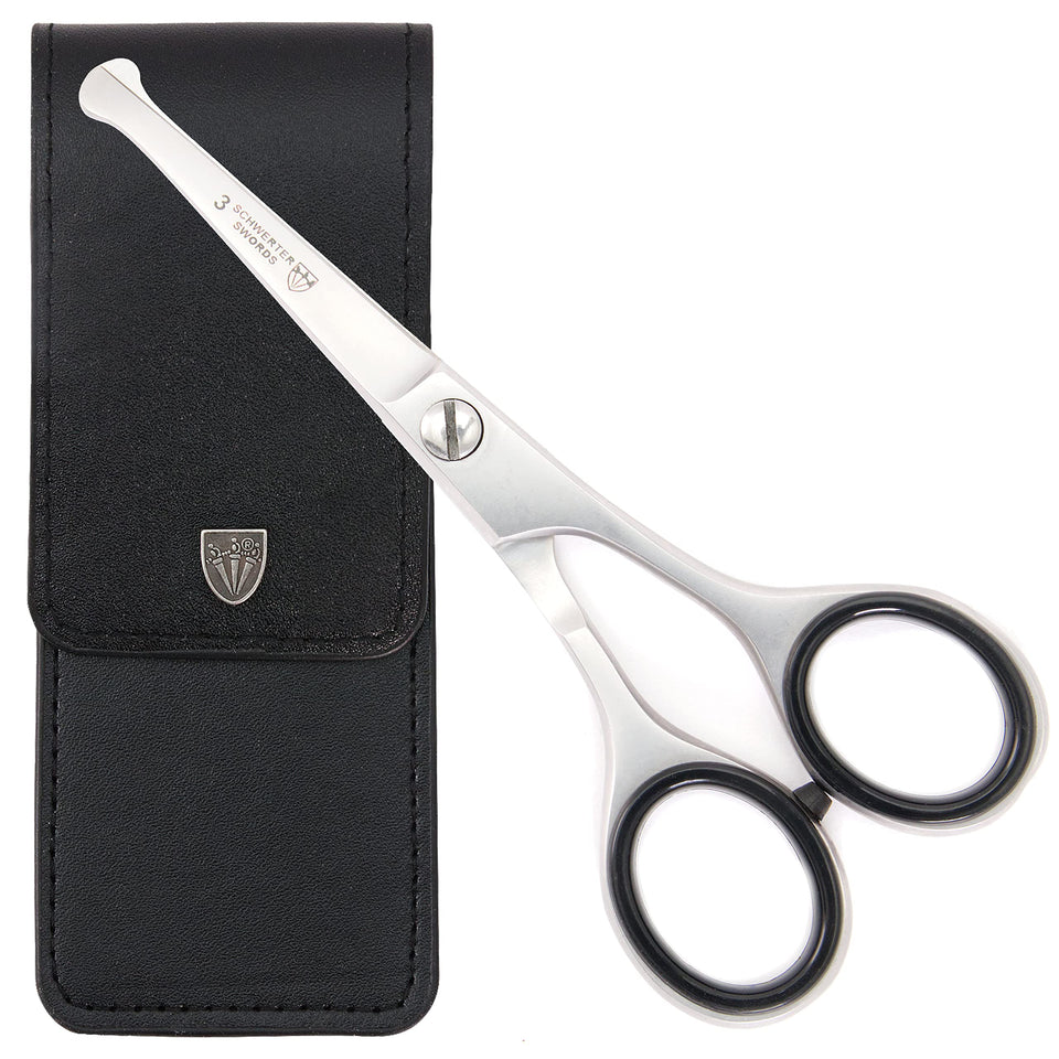 3 Swords Germany nose ear scissors with straight blade safely trim nose and ear hair