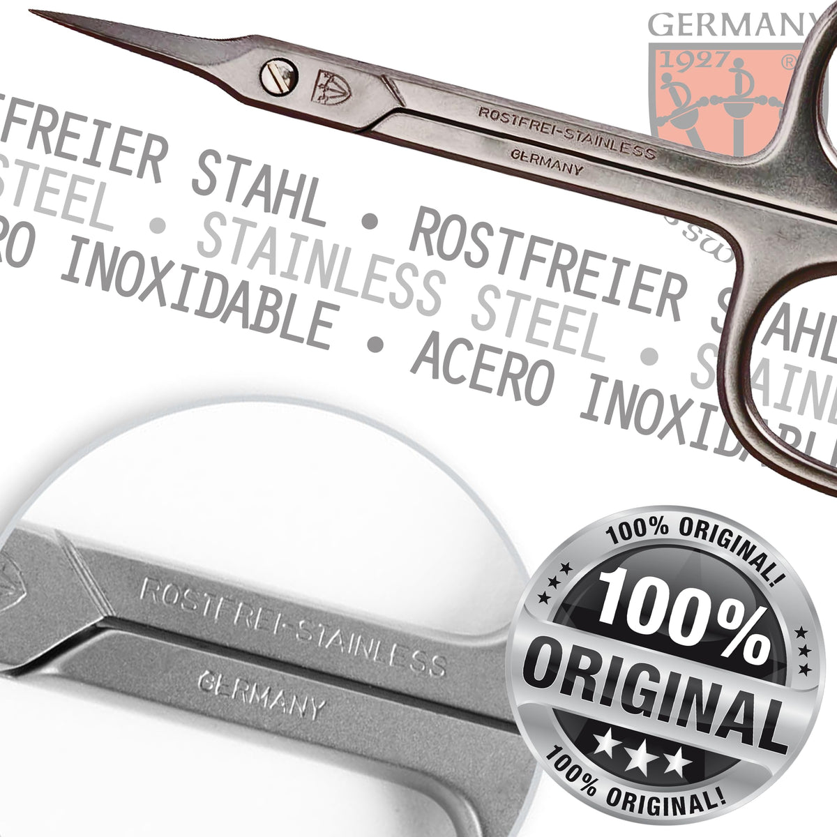 3 Swords Germany ergonomic-handle cuticle tool for comfortable, controlled use