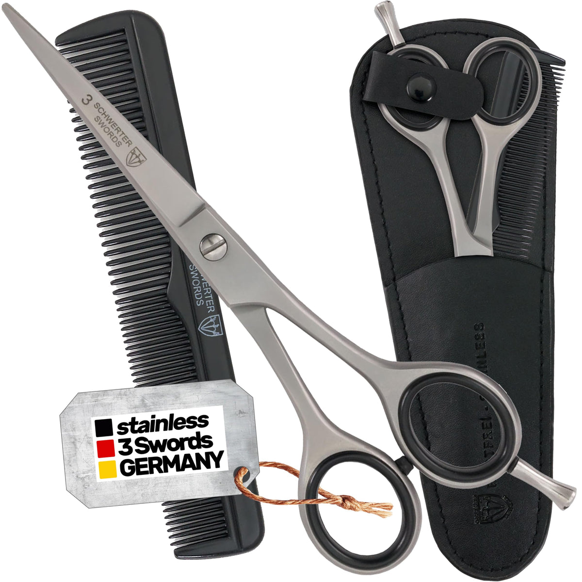 3 Swords Germany professional hair scissors with precision blades for smooth, precise cuts.