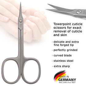 3 Swords Germany tower-point cuticle scissors for targeted grooming in tight areas