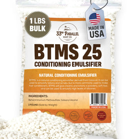 33RD PARALLEL BTMS 25 bottle pour showing silky conditioning emulsion