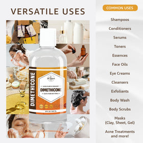 33rd Parallel Dimethicone 350 CST texture presents slip for lightweight moisturizers and primers.