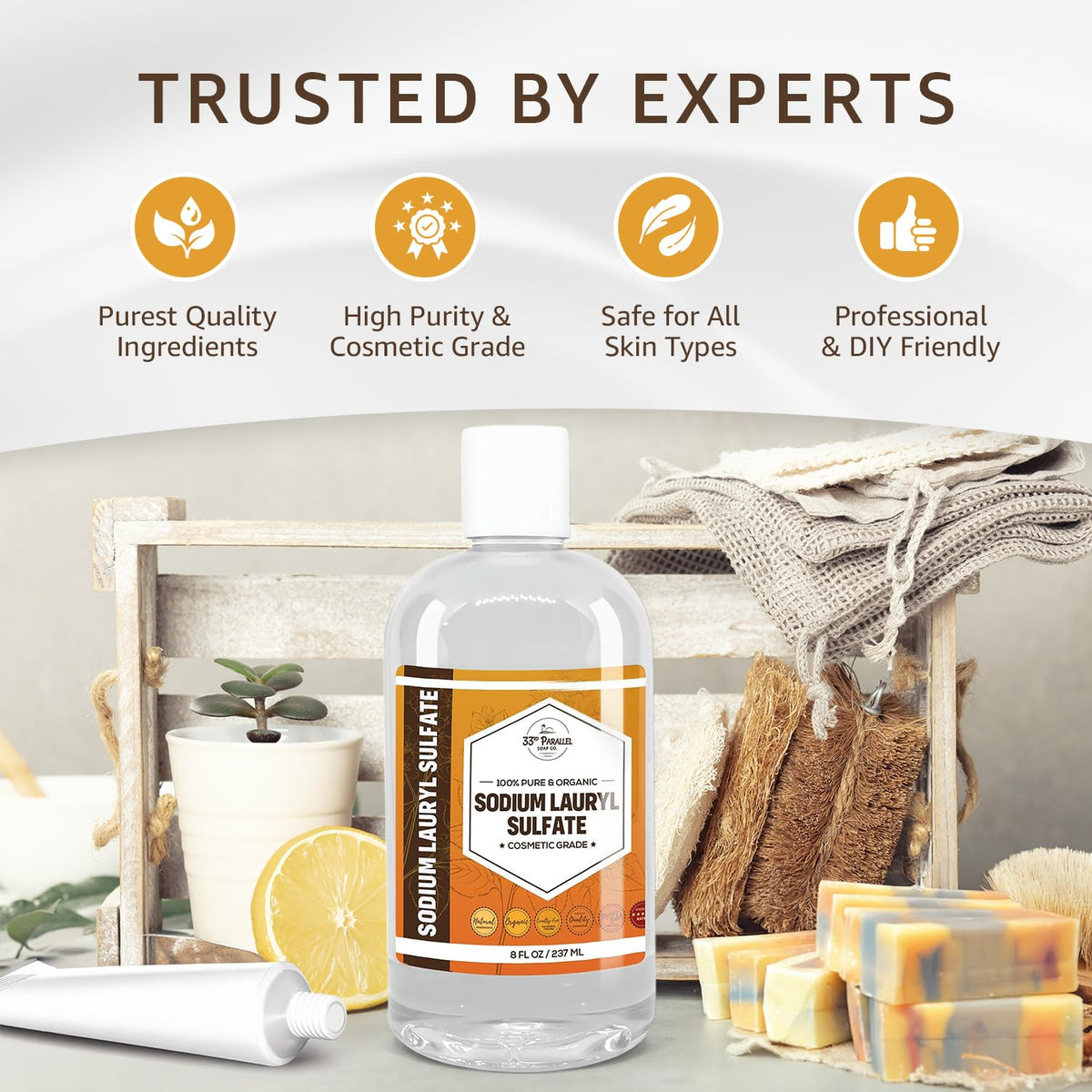 33RD PARALLEL SOAP CO. SLS LIQUID IN A LABELING CONTEXT, compatibility with other ingredients.