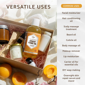 33RD PARALLEL SOAP CO apricot kernel oil pump in use for easy application