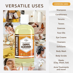33RD PARALLEL SOAP CO Capryl Glucoside label close-up highlighting eco-friendly formula