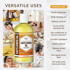 33rd Parallel Soap Co safflower oil glass bottle for pure carrier oil