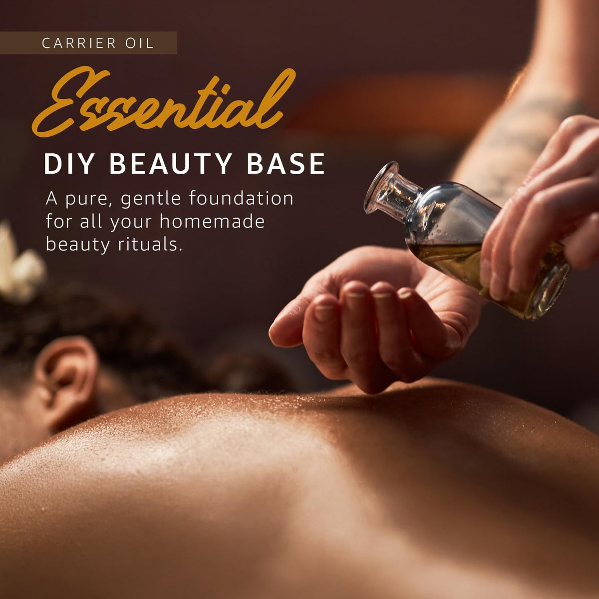 33RD PARALLEL SOAP CO Almond oil for hair care and scalp nourishment.