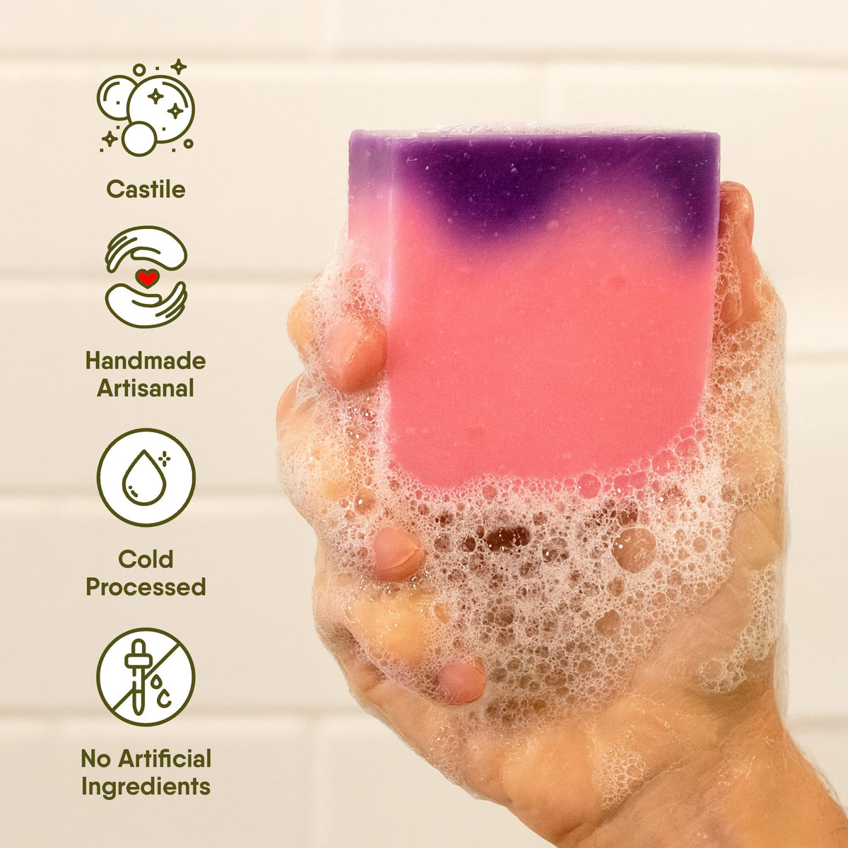 360Feel Floral Bar Soap Set hydrangea focus adds fresh notes to your shower.