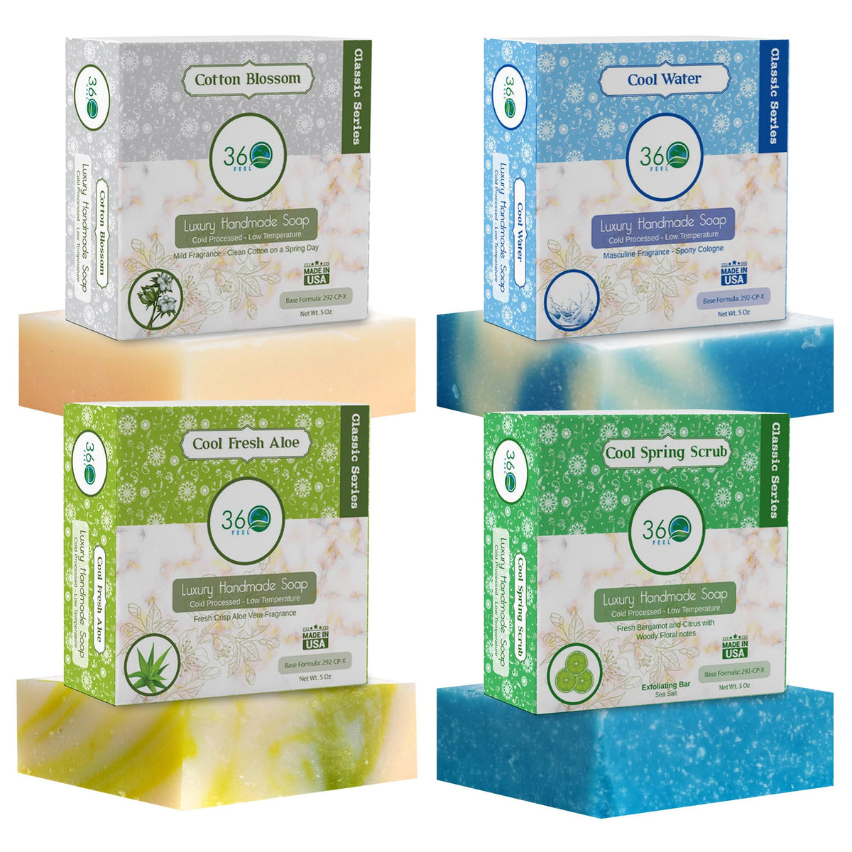 360Feel Fresh Bar Soap Aloe Vera shows hydrating, refreshing cleanse for daily skin care