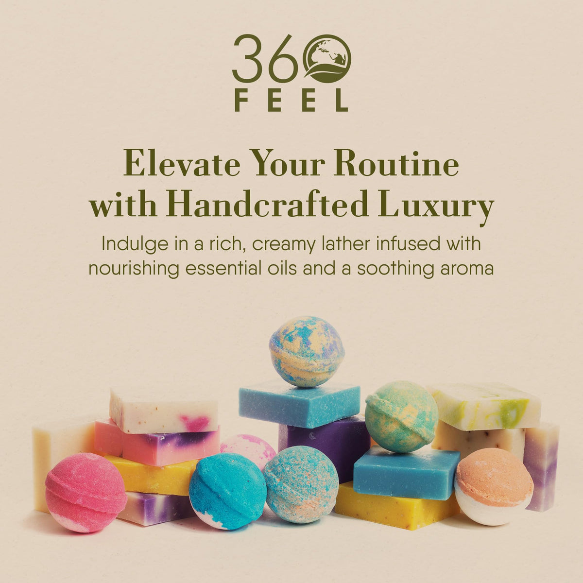 360Feel Fresh Bar Soap Made in USA showcases premium craftsmanship and ethical production