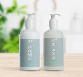39° North conditioner bottle ready for hydrating hair care