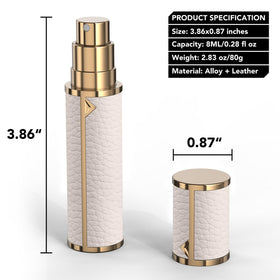3zorqinron adapters simplify quick filling of the travel bottle.