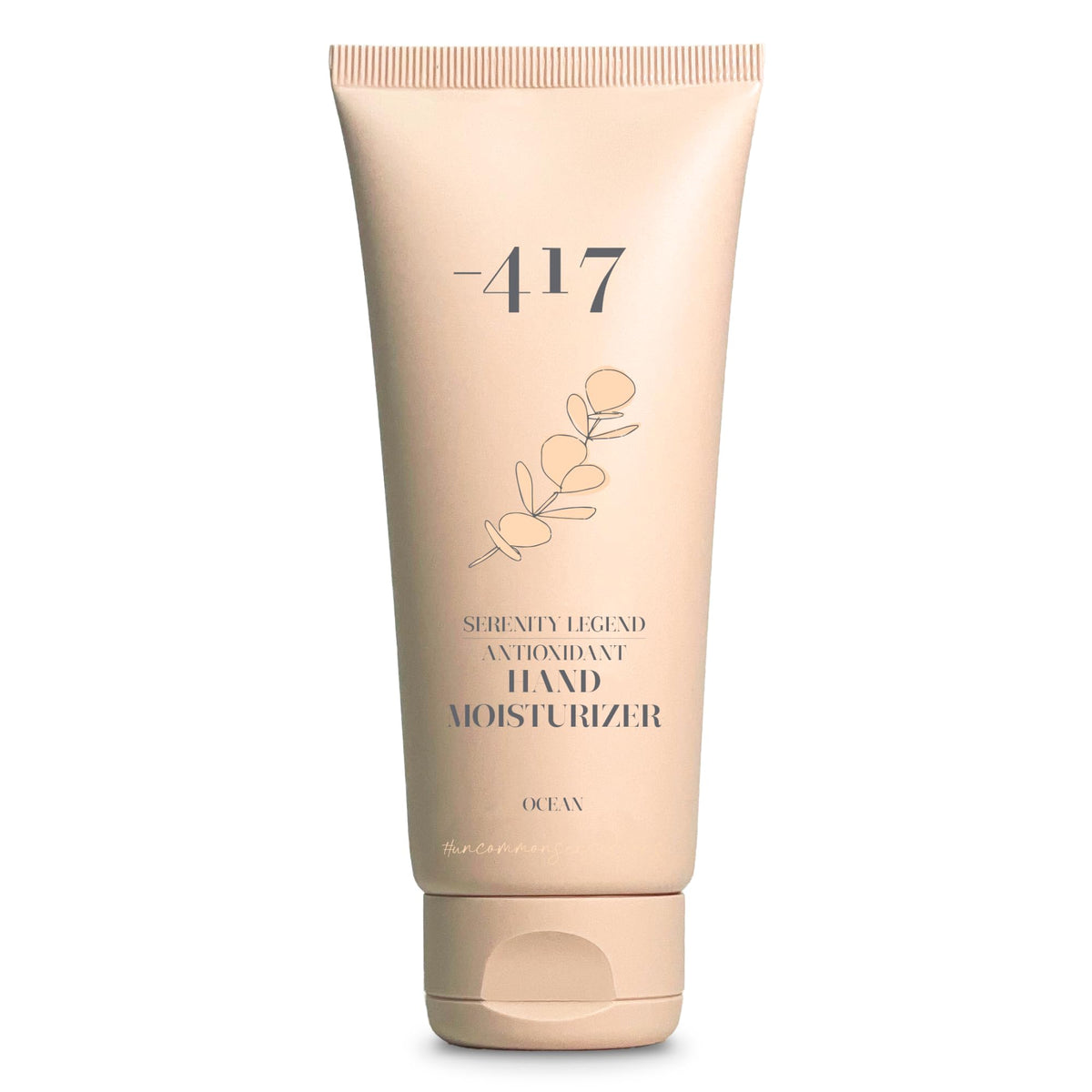 417 Dead Sea hand cream bottle with nourishing formula for silky hands.